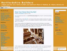 Tablet Screenshot of hertsbuilders.wordpress.com