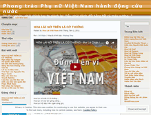 Tablet Screenshot of phunuhanhdong.wordpress.com