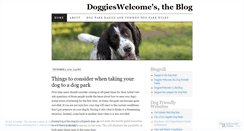 Desktop Screenshot of doggieswelcome.wordpress.com
