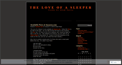 Desktop Screenshot of loveofasleeper.wordpress.com