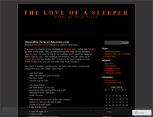 Tablet Screenshot of loveofasleeper.wordpress.com