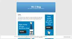 Desktop Screenshot of ns2mu.wordpress.com