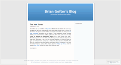 Desktop Screenshot of briangefter.wordpress.com