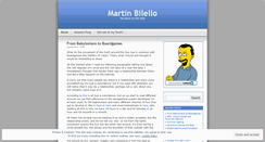 Desktop Screenshot of martinbilello.wordpress.com