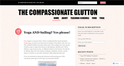 Desktop Screenshot of compassionateglutton.wordpress.com