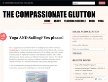 Tablet Screenshot of compassionateglutton.wordpress.com