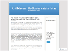 Tablet Screenshot of antiblavers.wordpress.com