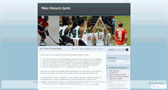 Desktop Screenshot of misterwomenssports.wordpress.com
