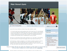 Tablet Screenshot of misterwomenssports.wordpress.com