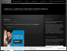 Tablet Screenshot of kumpulan17.wordpress.com