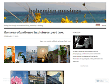 Tablet Screenshot of bohemianmusings.wordpress.com