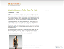 Tablet Screenshot of myprivatestyle.wordpress.com