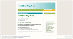 Desktop Screenshot of frontdeskanywhereblog.wordpress.com
