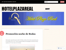 Tablet Screenshot of hotelplazareal.wordpress.com