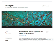 Tablet Screenshot of developmenthumanrights.wordpress.com