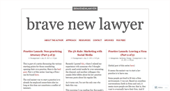 Desktop Screenshot of bravenewlawyer.wordpress.com