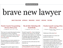 Tablet Screenshot of bravenewlawyer.wordpress.com