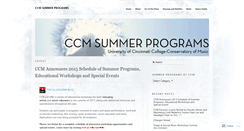 Desktop Screenshot of ccmsummerprograms.wordpress.com