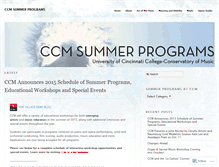 Tablet Screenshot of ccmsummerprograms.wordpress.com