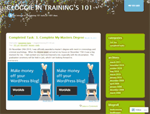 Tablet Screenshot of cloggieintrainings101.wordpress.com