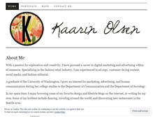 Tablet Screenshot of kaarinolsen.wordpress.com