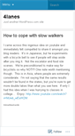 Mobile Screenshot of 4lanes.wordpress.com