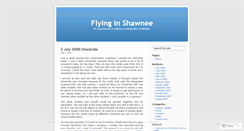 Desktop Screenshot of flyinginshawnee.wordpress.com