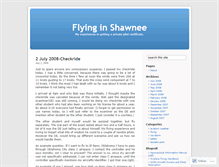 Tablet Screenshot of flyinginshawnee.wordpress.com