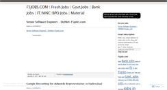 Desktop Screenshot of f5jobs.wordpress.com