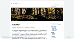 Desktop Screenshot of ilivetofeel.wordpress.com