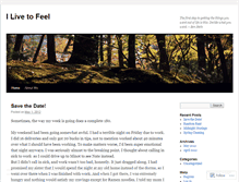 Tablet Screenshot of ilivetofeel.wordpress.com