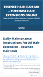 Mobile Screenshot of essencehairclubmd.wordpress.com