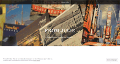 Desktop Screenshot of fromjulie.wordpress.com