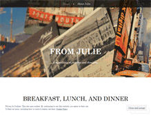 Tablet Screenshot of fromjulie.wordpress.com