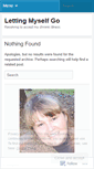 Mobile Screenshot of lettingmyselfgo.wordpress.com
