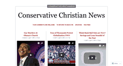 Desktop Screenshot of conservativechristiannews.wordpress.com