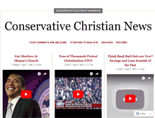 Tablet Screenshot of conservativechristiannews.wordpress.com