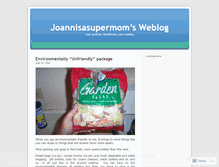 Tablet Screenshot of joannisasupermom.wordpress.com