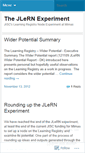 Mobile Screenshot of jlernexperiment.wordpress.com