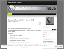 Tablet Screenshot of jonnathanvalero.wordpress.com