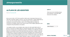 Desktop Screenshot of almaspuroestilo.wordpress.com
