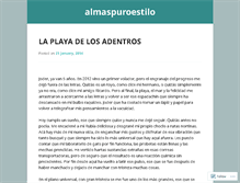 Tablet Screenshot of almaspuroestilo.wordpress.com