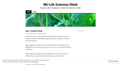 Desktop Screenshot of mulifesciencesweek.wordpress.com