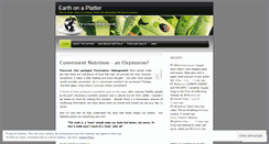 Desktop Screenshot of earthonaplatter.wordpress.com