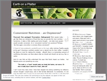 Tablet Screenshot of earthonaplatter.wordpress.com