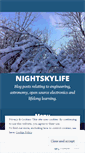 Mobile Screenshot of nightskylife.wordpress.com