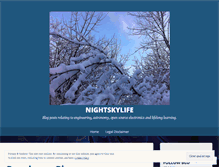 Tablet Screenshot of nightskylife.wordpress.com