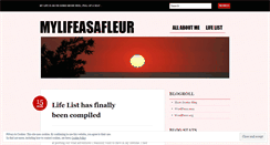 Desktop Screenshot of mylifeasafleur.wordpress.com