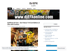 Tablet Screenshot of djefxonline.wordpress.com