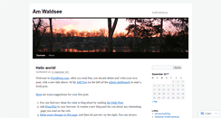 Desktop Screenshot of amwaldsee.wordpress.com